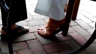 Sexy outside feet and sandals.